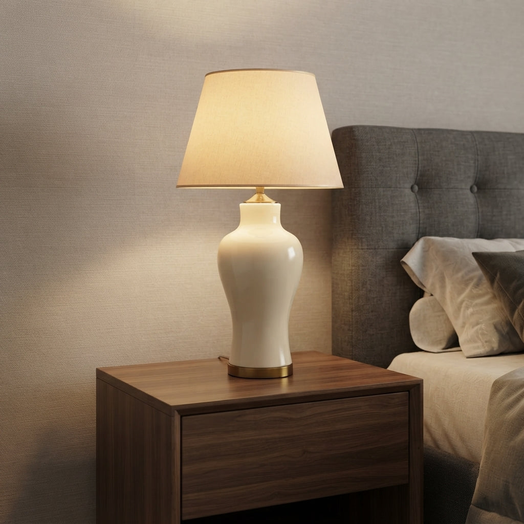 Porcelain Lamp – Pair