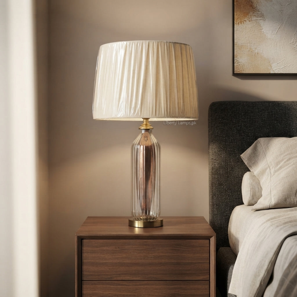 Double Glass – Elegant Modern Table Lamp Pair