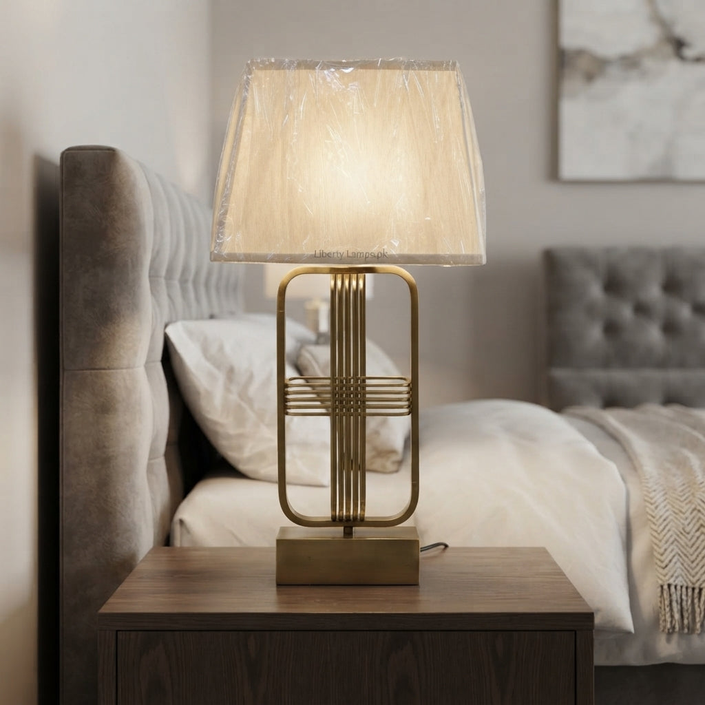 Metal Royale – Contemporary Metal Table Lamp Pair