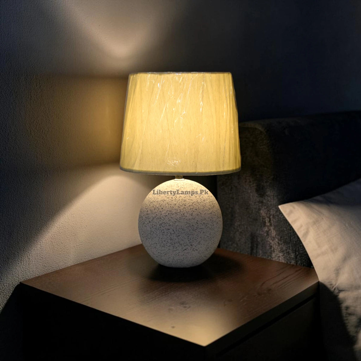 Terracotta Circle – Elegant Round Terracotta Table Lamp Pair