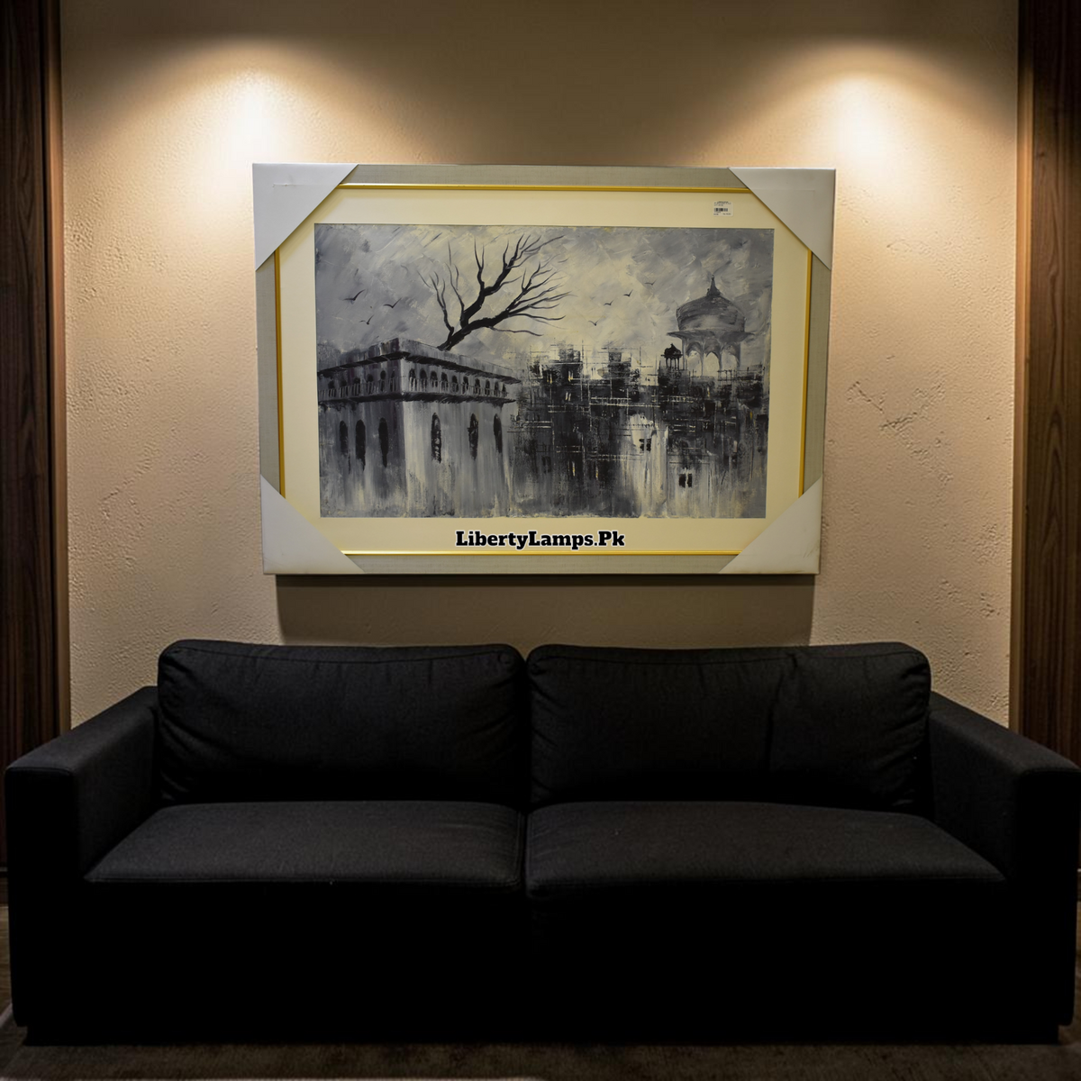 Historic Old City – Vintage Heritage Handmade Oil Painting on Canvas