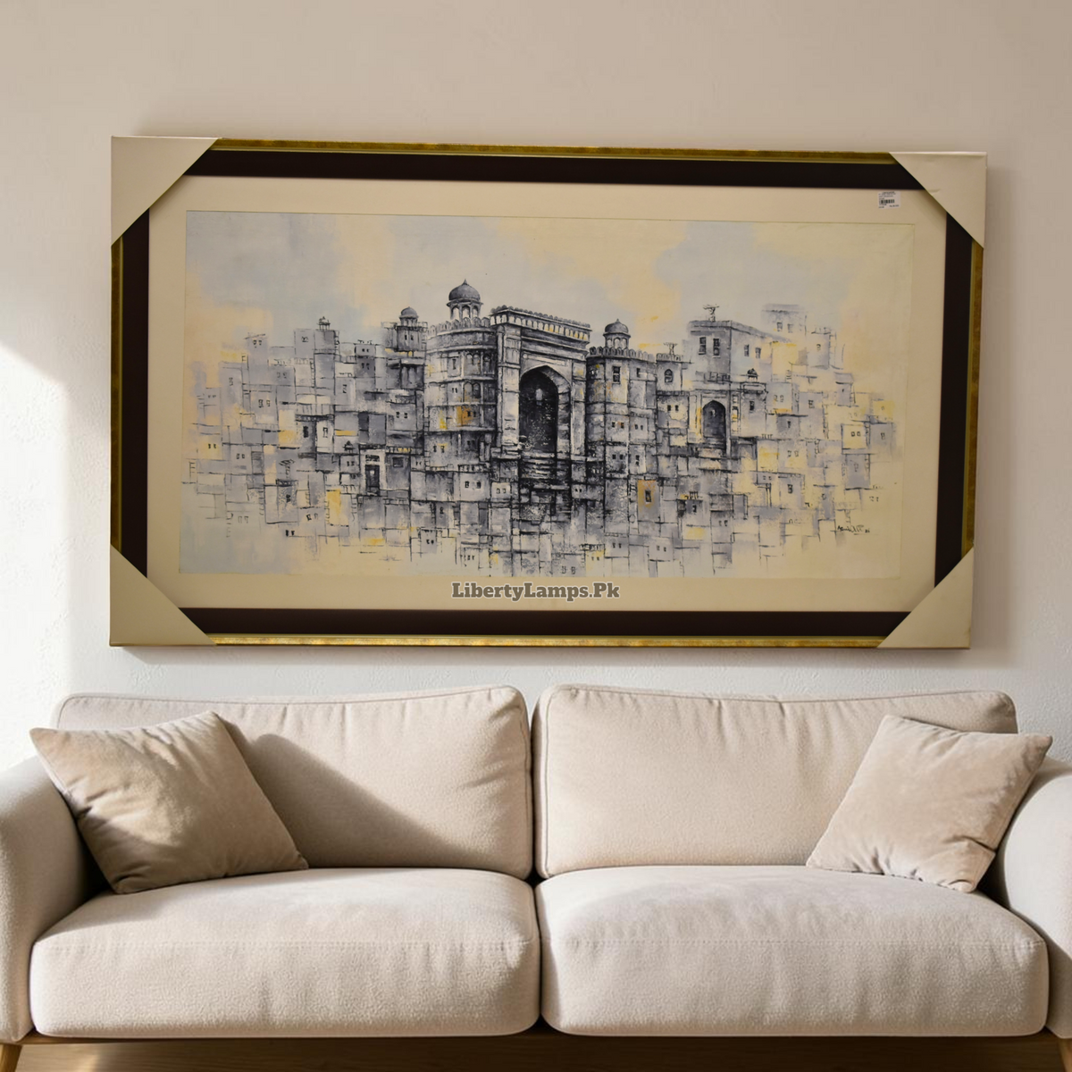 Timeless Old City – Historic Heritage Handmade Oil Painting on Canvas