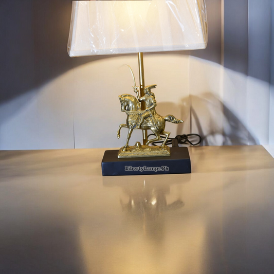 Imperial Brass Table Lamp – Timeless Shine (Pair)