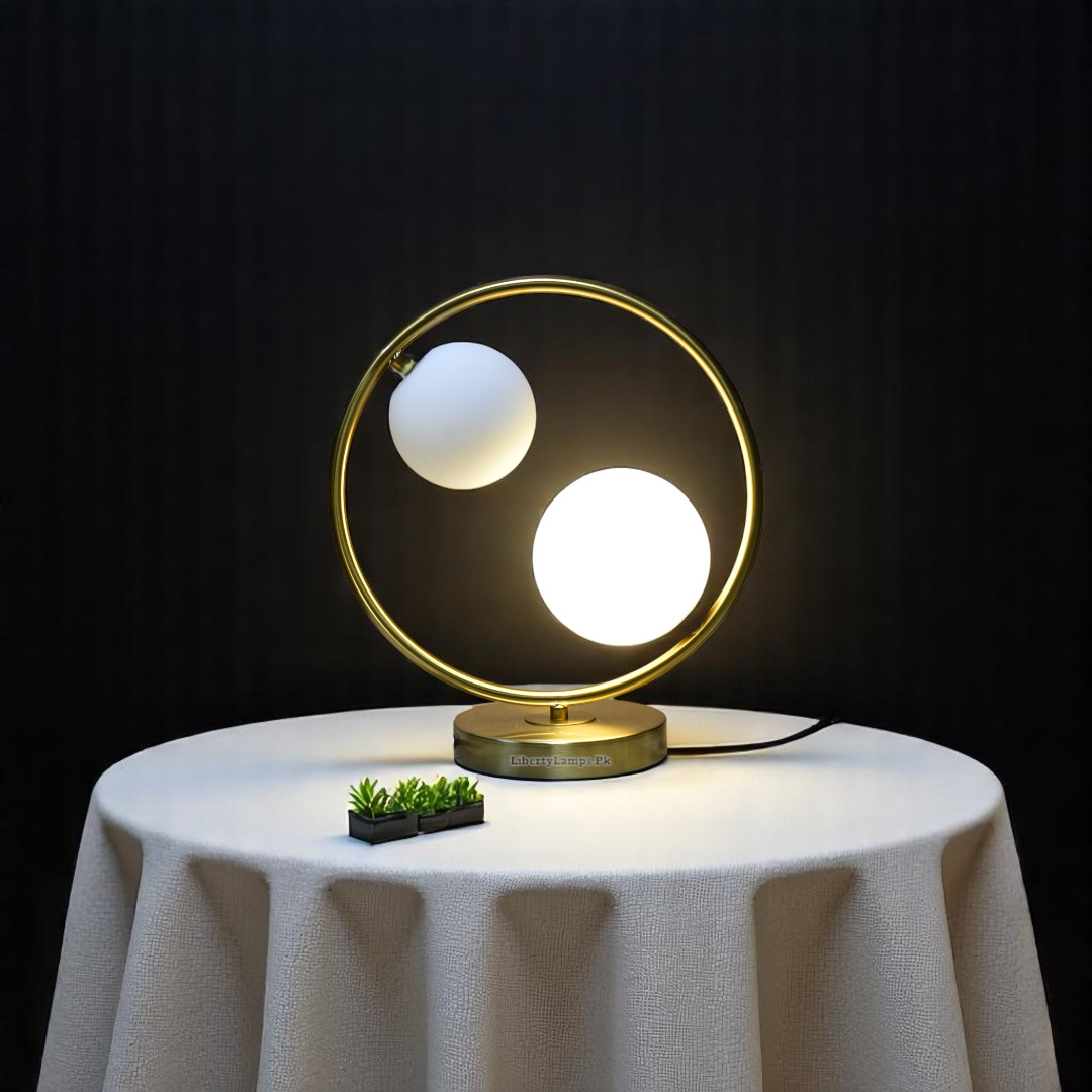2-Globe Modern Table Lamp (Pair)