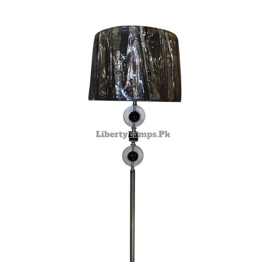 💡 Black & White Crystal Elegance Floor Lamp (Single) 💡