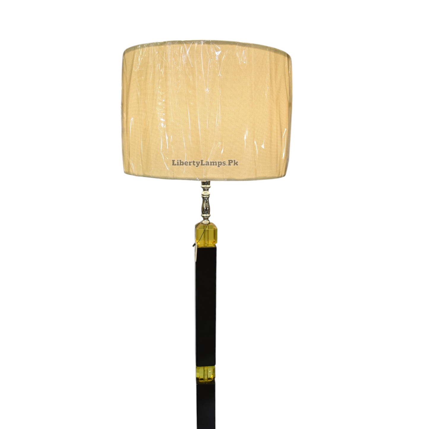 💡 NoirCrystal Floor Lamp – Black Crystal Body with Crystal Base (Single) 💡