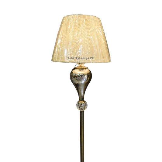 💡 Glass 706 Silver Floor Lamp – Elegant Metallic Finish (Single) 💡