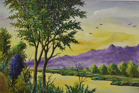 🧍♂️ Graceful Silhouette – Figurative Oil Painting (Single)