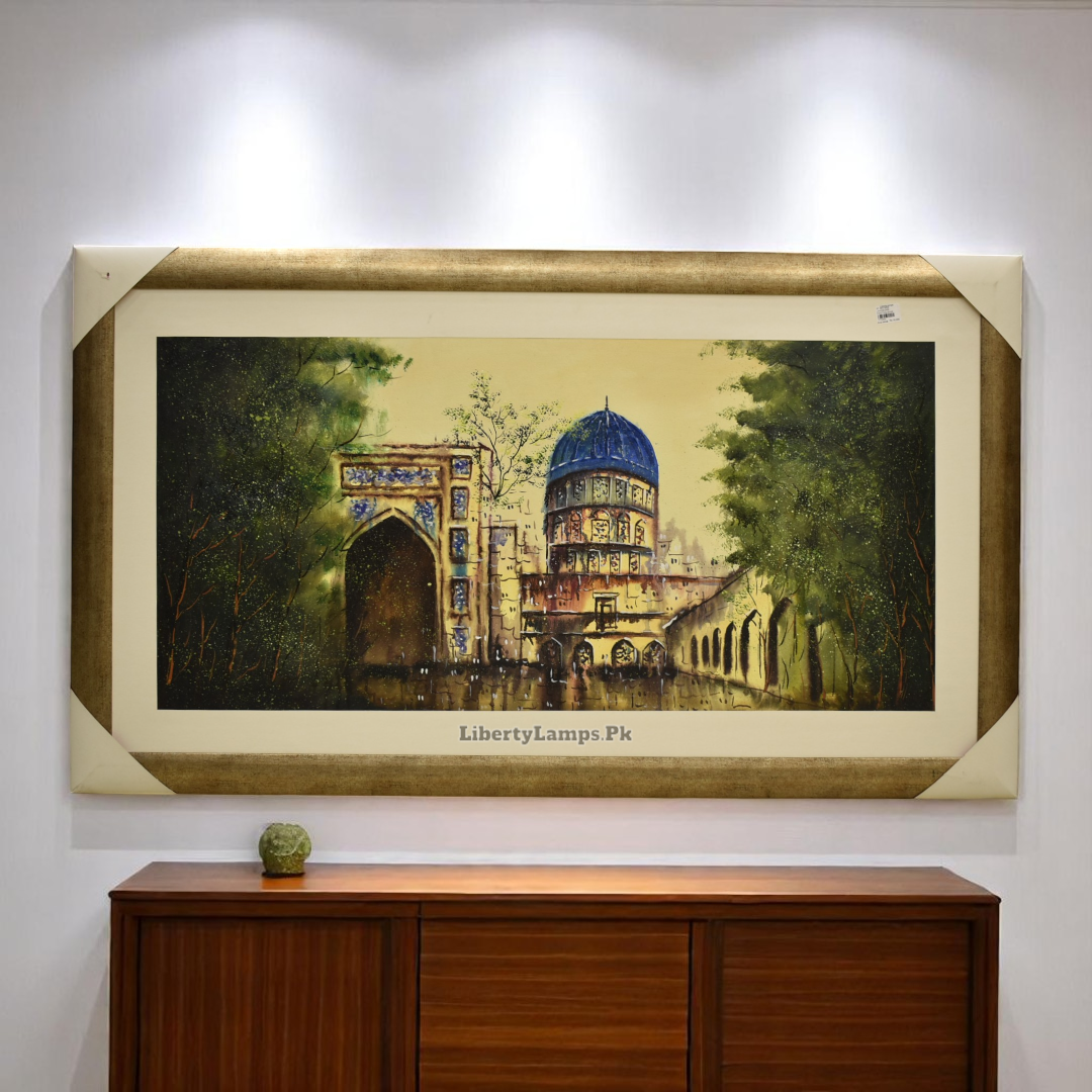 🌍 Heritage Tapestry – Cultural Oil Painting (Single)