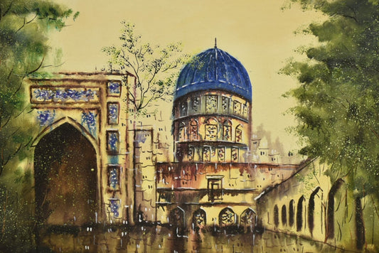 🌍 Heritage Tapestry – Cultural Oil Painting (Single)