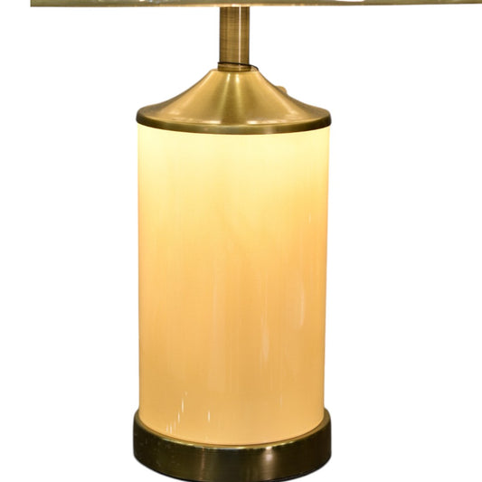 💡 Crystal Crest – Glass Lamp – Double Light – Height 28 Inch (Pair)