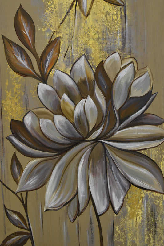 🌷 Petals of Elegance – Floral Oil Painting