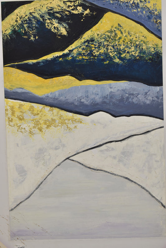 🎨 Whispered Strokes – Abstract Oil Painting