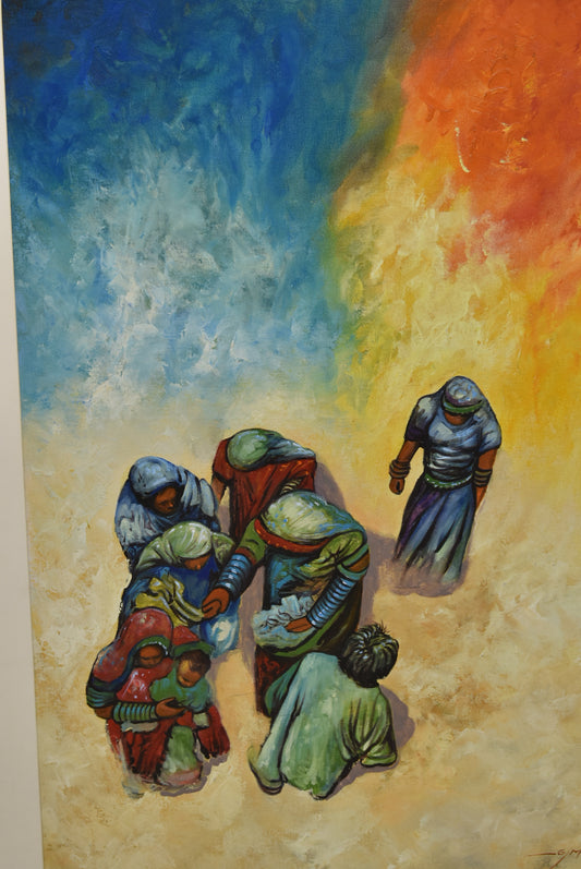 🖼️ Cultural Grace Oil Painting –