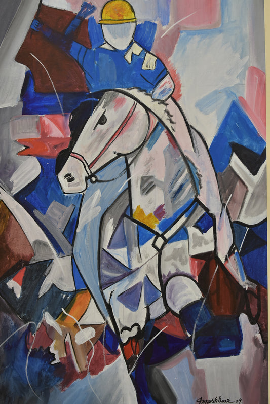 Galloping Grace – Abstract Horse Oil Painting (Single)