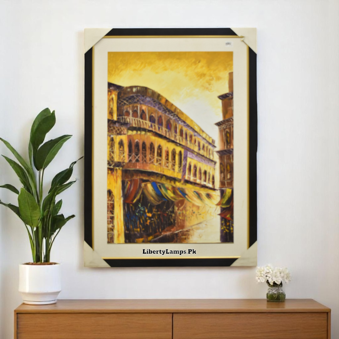 Timeless Streets – Old City Oil Painting (Single)