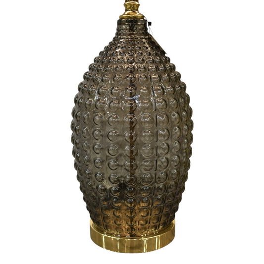 Crystal Glow – Tall Glass Table Lamp (Single)