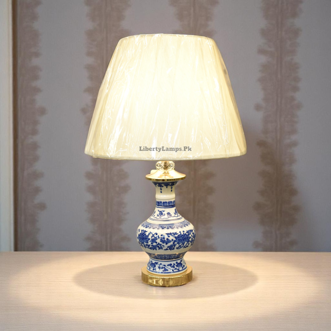 Multani Blue Pottery Table Lamp (Pair)