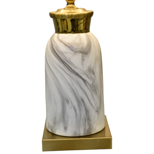 Porcelain Marble-Texture Table Lamp (Single)