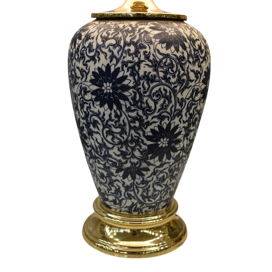 Blue Majesty Pottery Lamp (Pair) – Artistic Charm