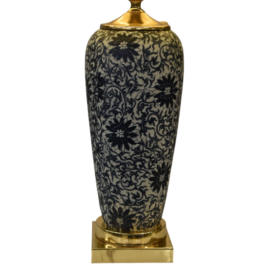 Royal Blue Pottery Table Lamp (Single) – Artistic Heritage Glow