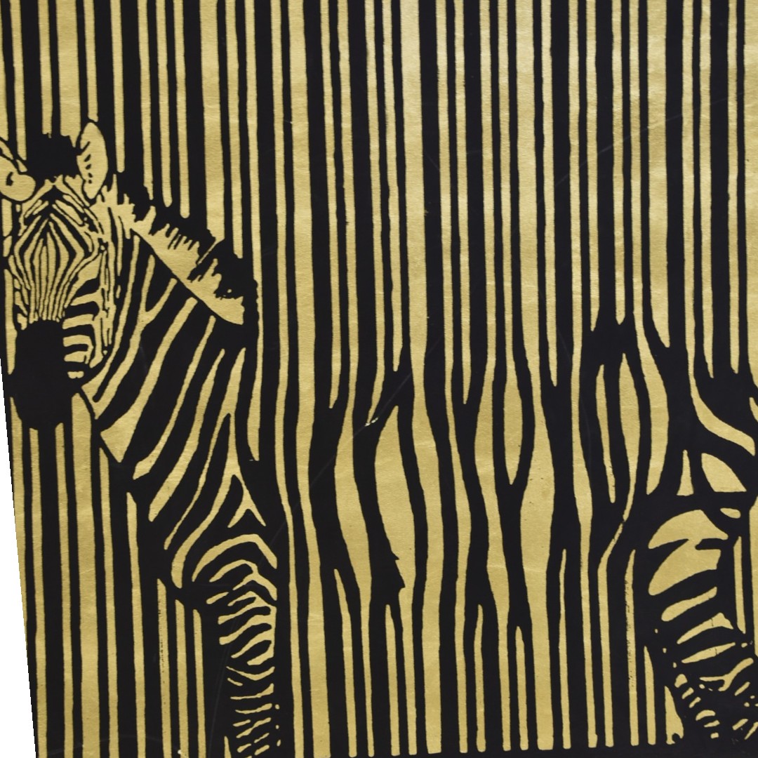 Monochrome Majesty Zebra Oil Painting – 3x4 Ft Canvas Art