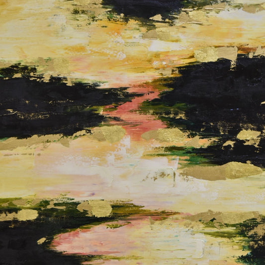 Cosmic Flow Abstract Oil Painting – 3x4 Ft Canvas Beauty