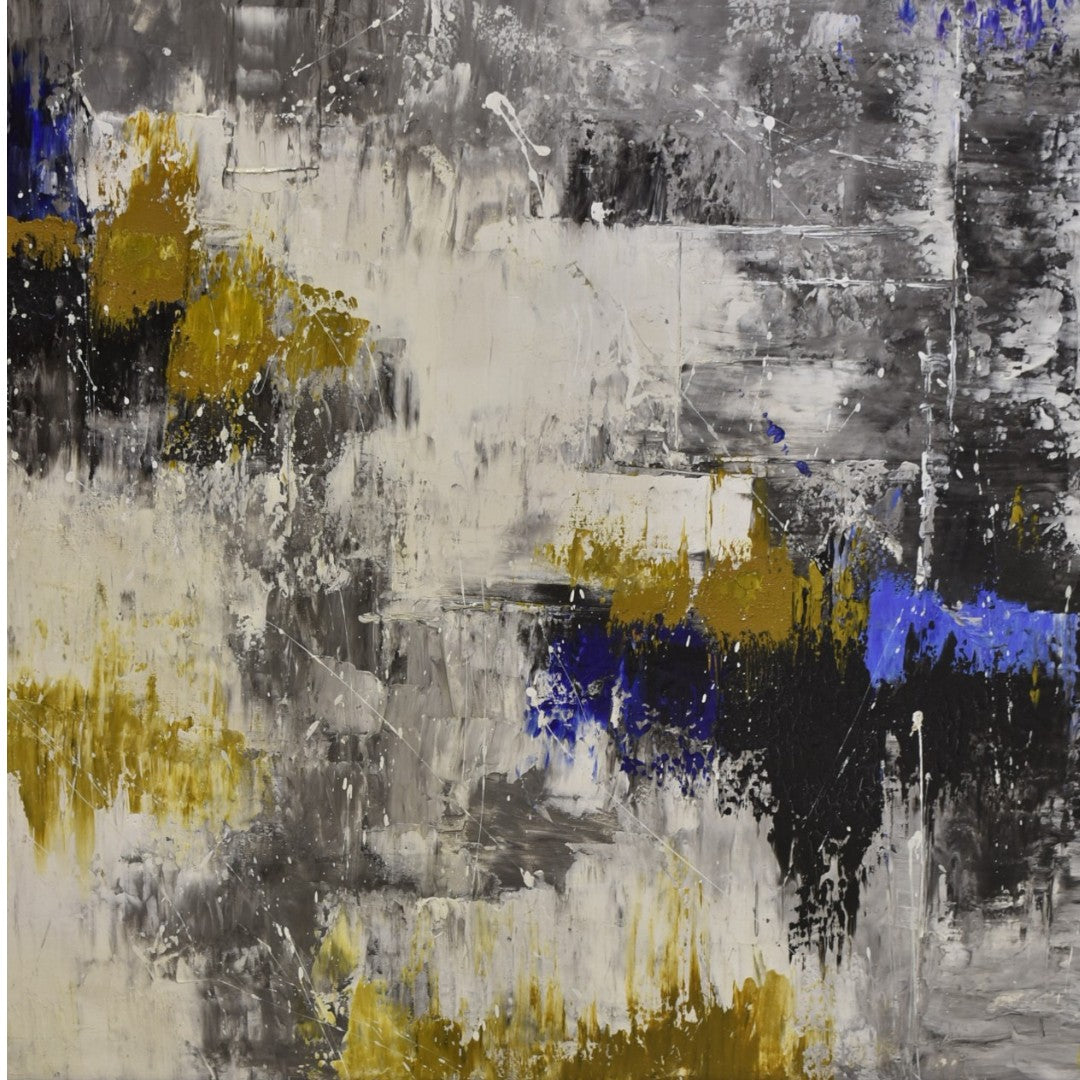 Ethereal Motion Abstract Oil Painting – 3x4 Ft Canvas Statement