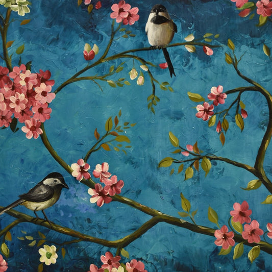 Tranquil Horizons Nature Oil Painting – 44x56 inch Canvas Elegance