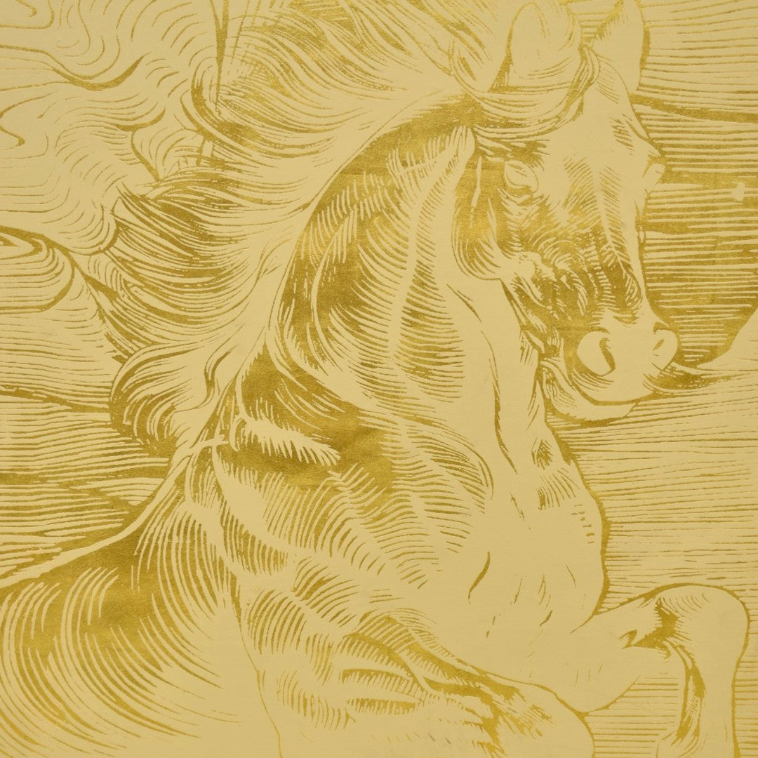 Grace in Motion Figurative Horse Oil Painting – 3x4 Ft Canvas Strength