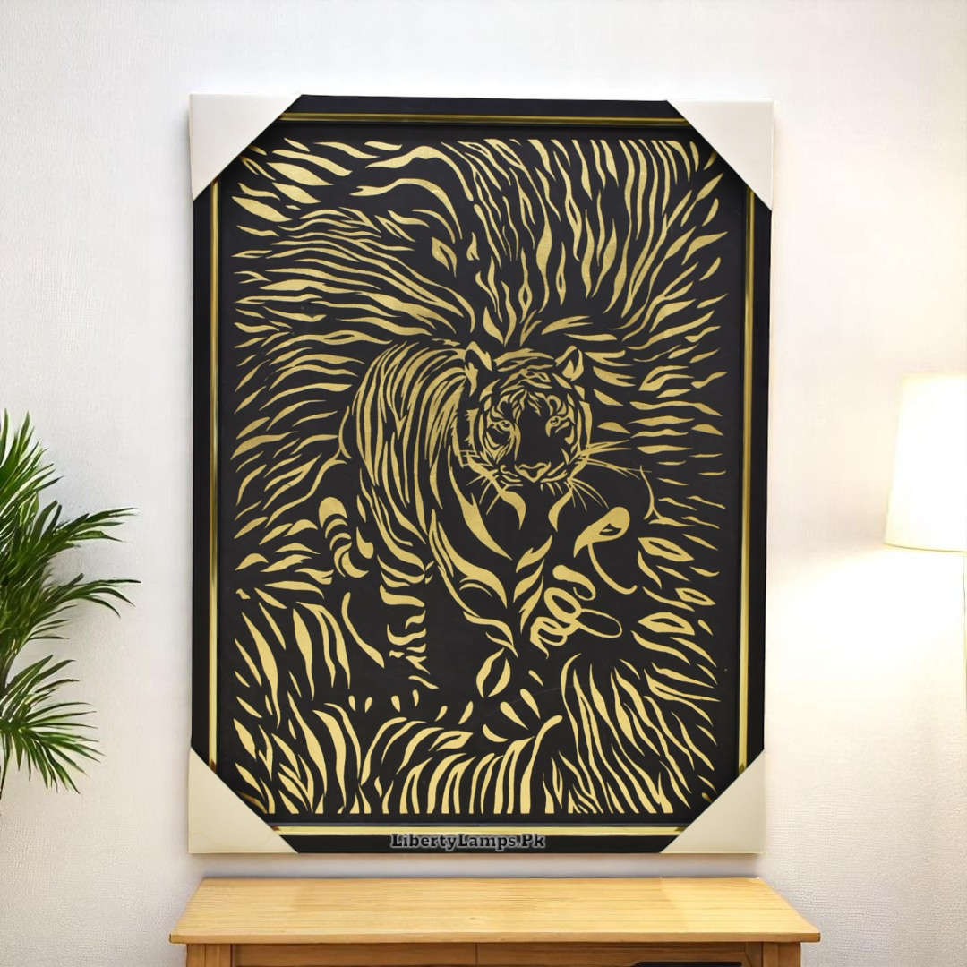 Majestic Roar Lion Oil Painting – 3x4 Ft Canvas Power