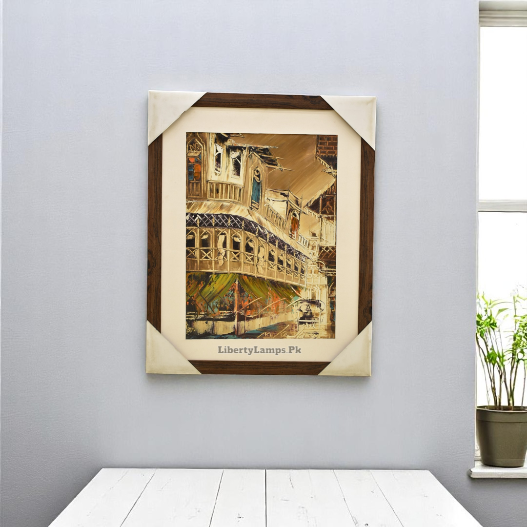 Timeless Alleys Old City Oil Painting – 26x32 Inch Canvas