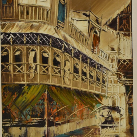 Timeless Alleys Old City Oil Painting – 26x32 Inch Canvas