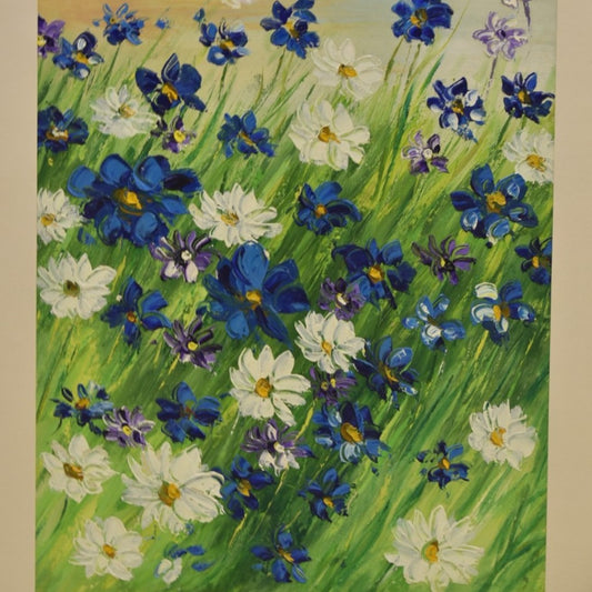 Blossom Tranquility Flower Oil Painting – 26x32 Inch Canvas Art