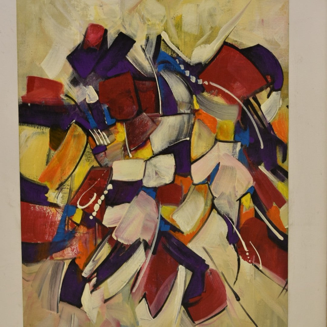 Mystic Currents Abstract Oil Painting – 26x32 Inch Canvas Art