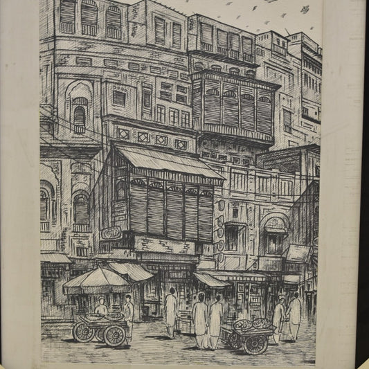 Whispers of the Old City – 26x32 Inch Oil Painting on Canvas