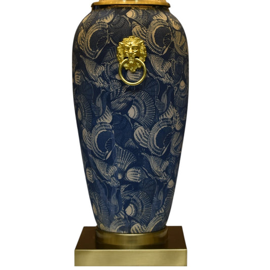 Blue Glaze Terracotta Pottery Lamp (Pair) – Handcrafted Heritage Elegance