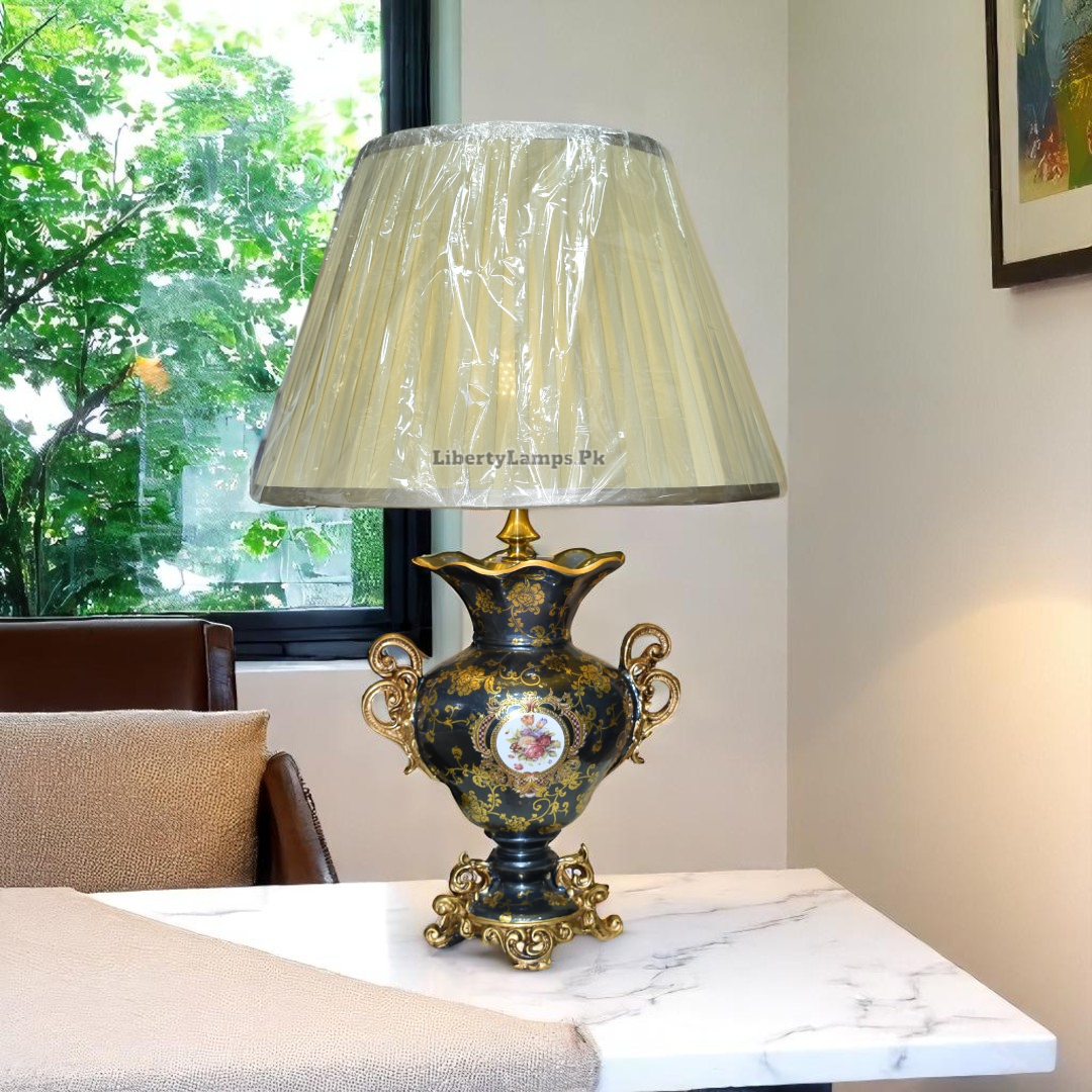 Ryzen Fishbone Table Lamp (Pair) – Bold Textured Elegance