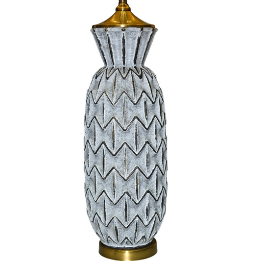 Terracotta Clay Crest Table Lamp (Pair) – Bold Earthy Sophistication