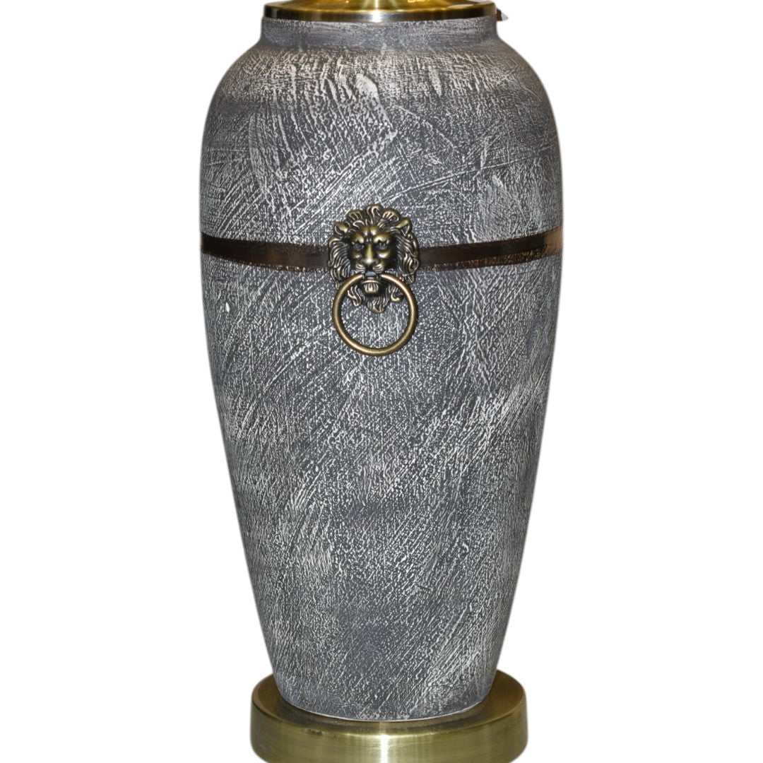 Terracotta Earthstone Table Lamp (Pair) – Timeless Rustic Grandeur