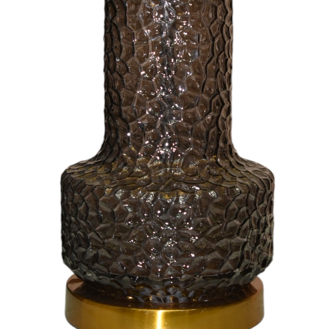 Brown Glass Table Lamp (Pair) – Warm Luxe Glow