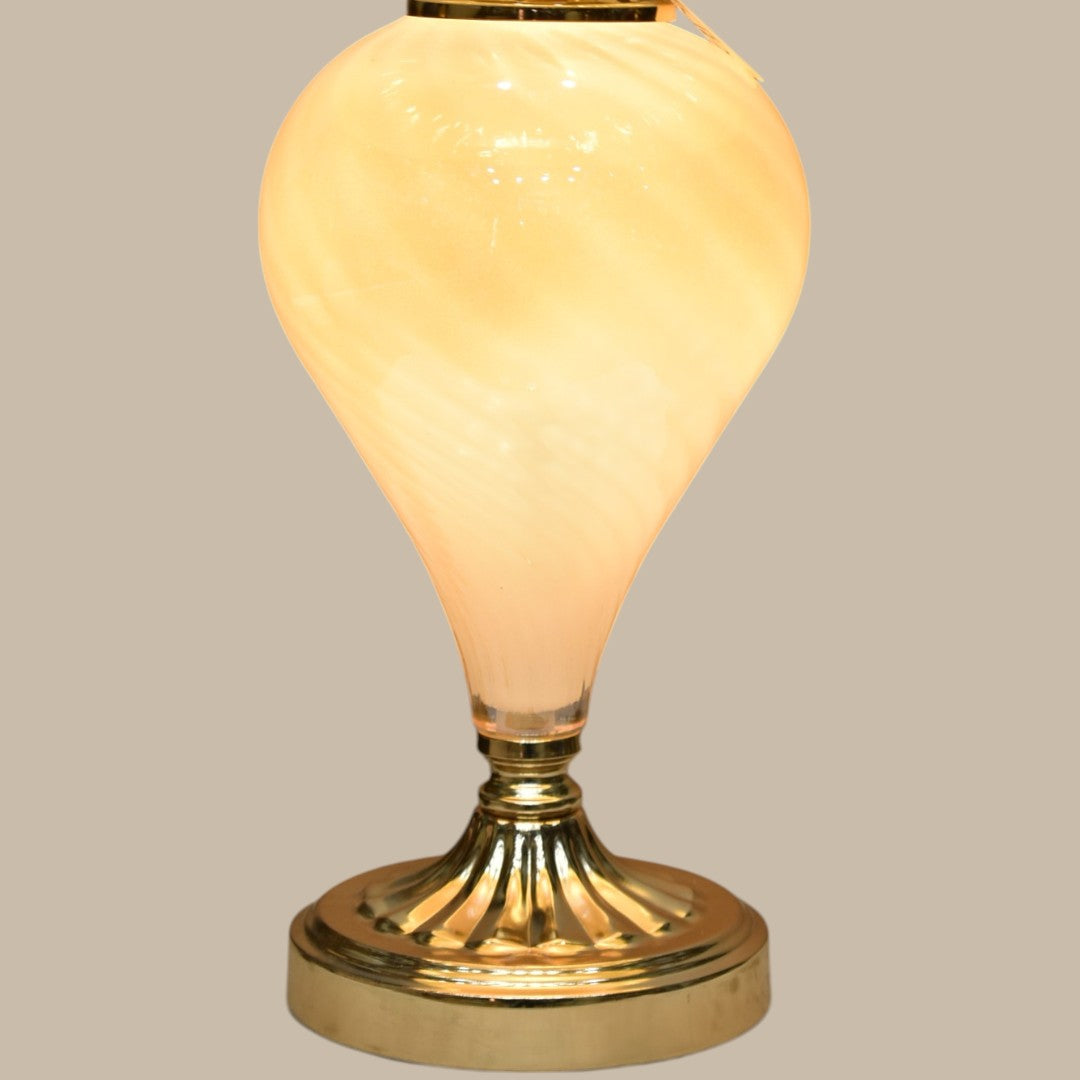 Aurora Double-Light Glass Table Lamp (Pair) – Twin Glow in Timeless Elegance