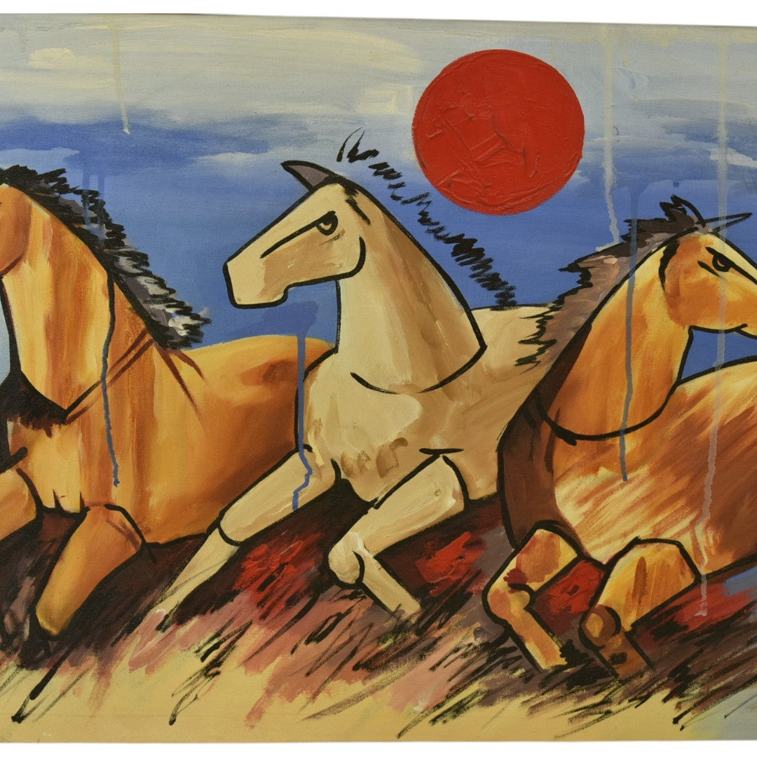 Wild Spirit – Horse Oil Painting on Canvas (24x36 Inch)