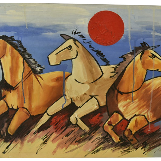 Wild Spirit – Horse Oil Painting on Canvas (24x36 Inch)