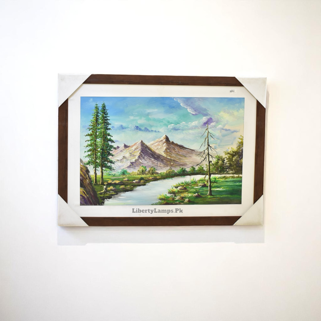 Tranquil View – Nature Oil Painting on Canvas (24x36 Inch)