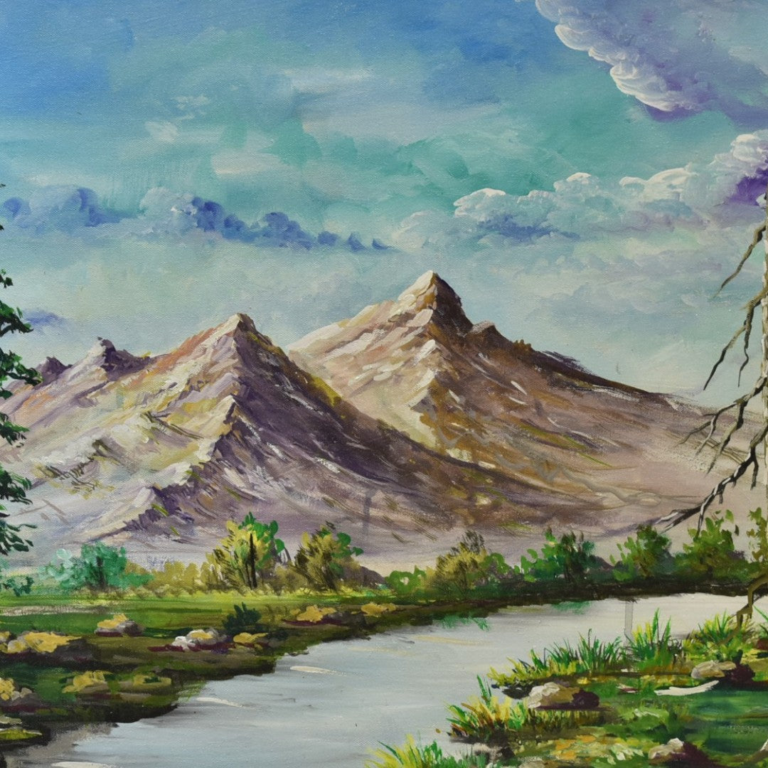 Tranquil View – Nature Oil Painting on Canvas (24x36 Inch)