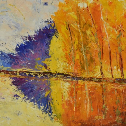 Dreamscape Flow – Abstract Oil Painting on Canvas (24x36 Inch)