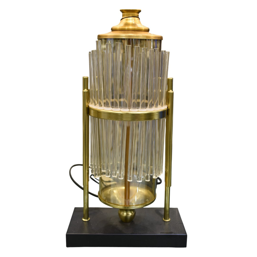 Crystal Bloom – Glass Table Lamp (Pair)