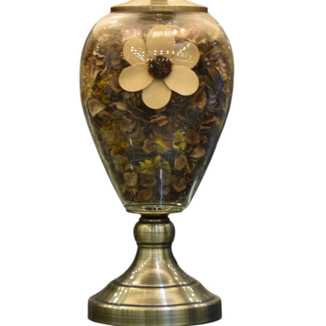 Aroma Glow – Glass Potpourri Table Lamp (Pair)