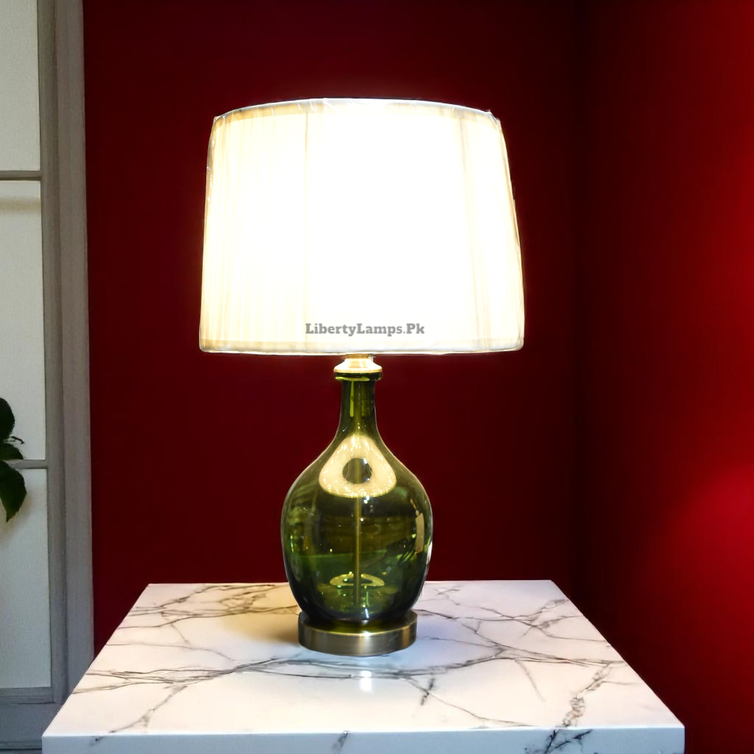 Crystal Veil – Elegant Glass Table Lamp (Pair)